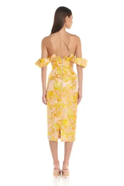 Eliya the Label Brielle Midi Dress Floral Size 10 for rent on The Volte - image 3