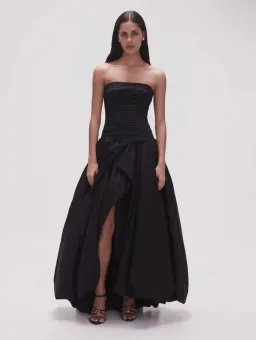 Aje Violette Bubble Hem Maxi Dress Black Size 14 for rent on The Volte - image 3