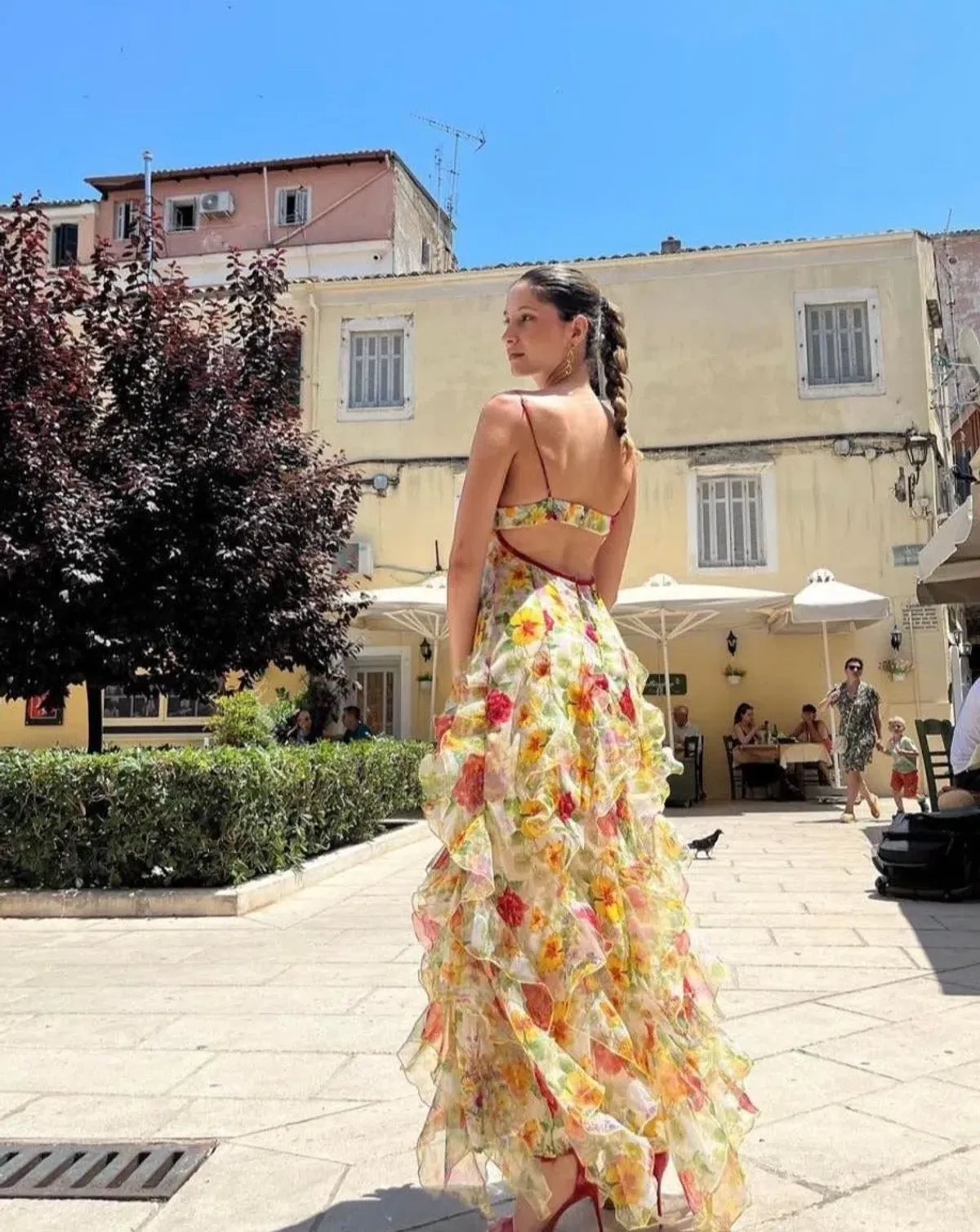 Menti Baroque Flower Maxi Dress Multi Size 6 - Image 3