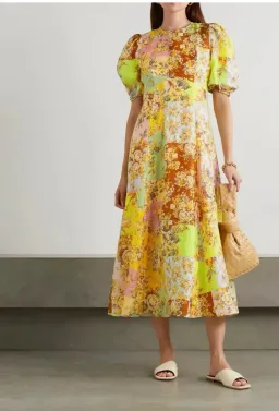 Alemais Matilde Midi Dress Multi Floral Size 6 for rent on The Volte - image 2