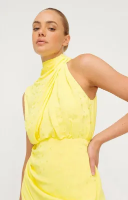 Sheike Gracie Mini Dress Yellow Size 16  for rent on The Volte - image 4