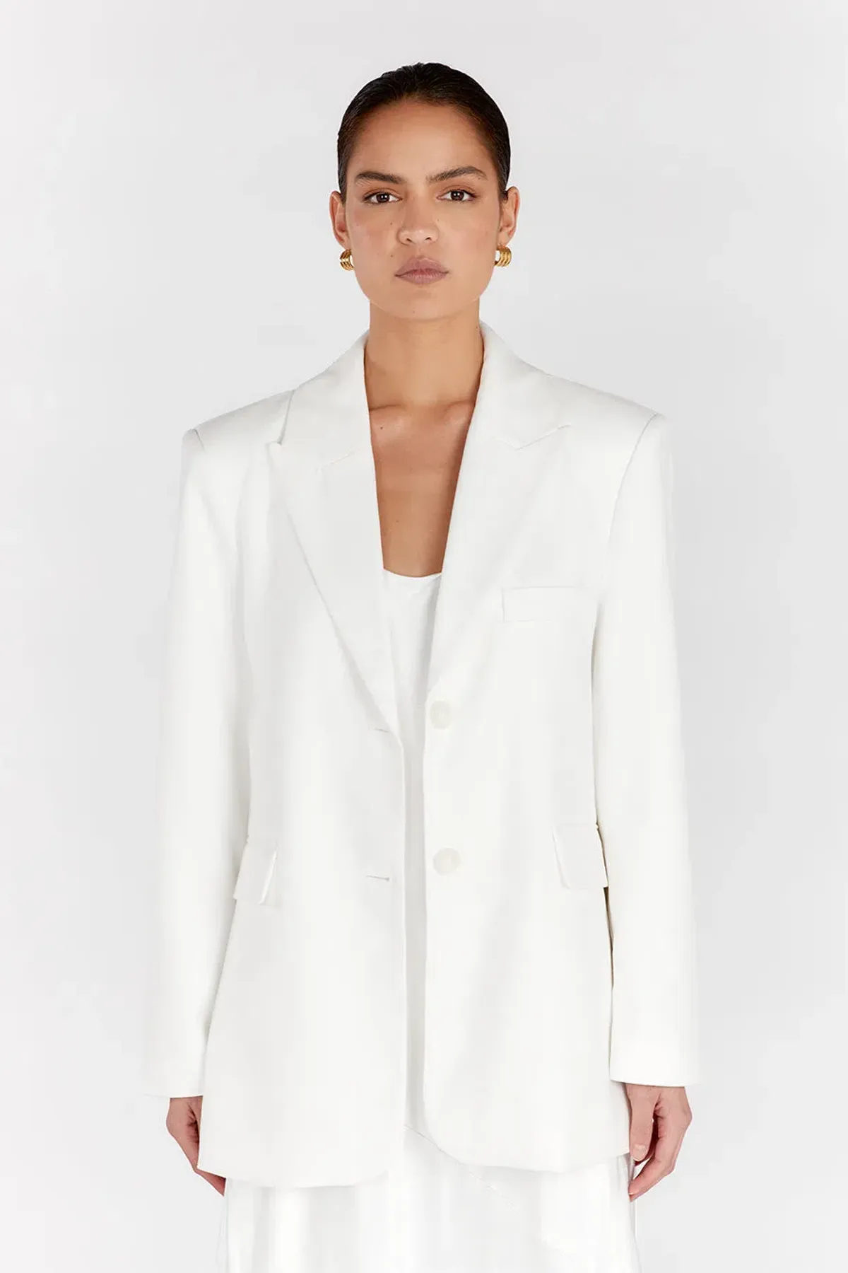 Dissh Harley Boyfriend Two-Piece Suit White Size 8 - Image 8