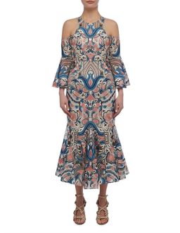Thurley Carnival Cut Out Midi Dress Size 8 for rent on The Volte - image 1