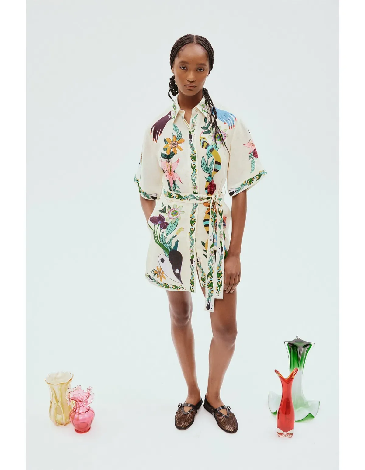 Alemais Meagan Mini Dress Print Size 10 - Image 1