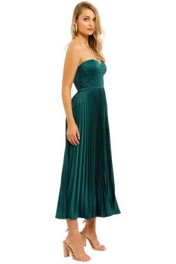 Elle Zeitoune Milan Midi Dress in Emerald Green Size 12 for rent on The Volte - image 4