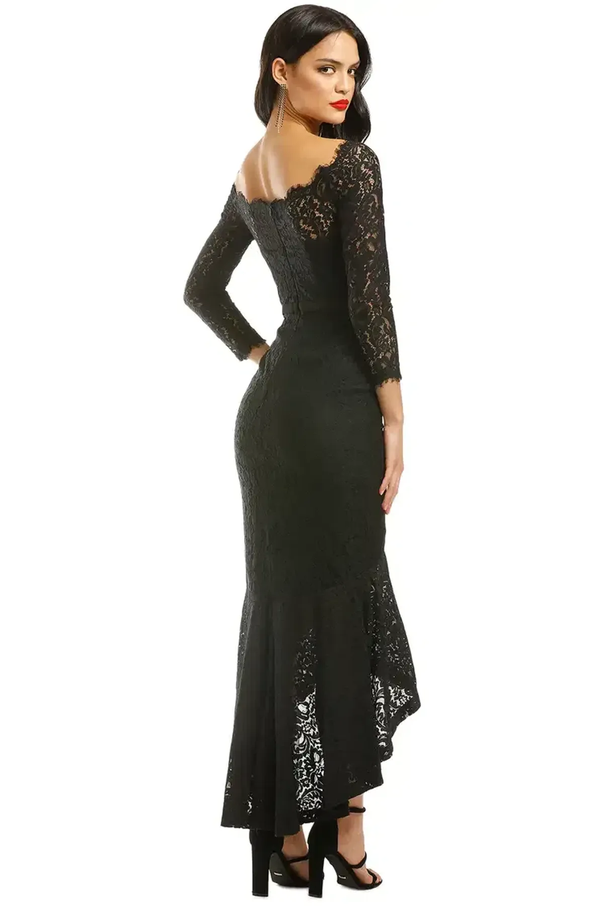 George Sofia Mermaid Hem Gown in Black Size 14 - Image 2