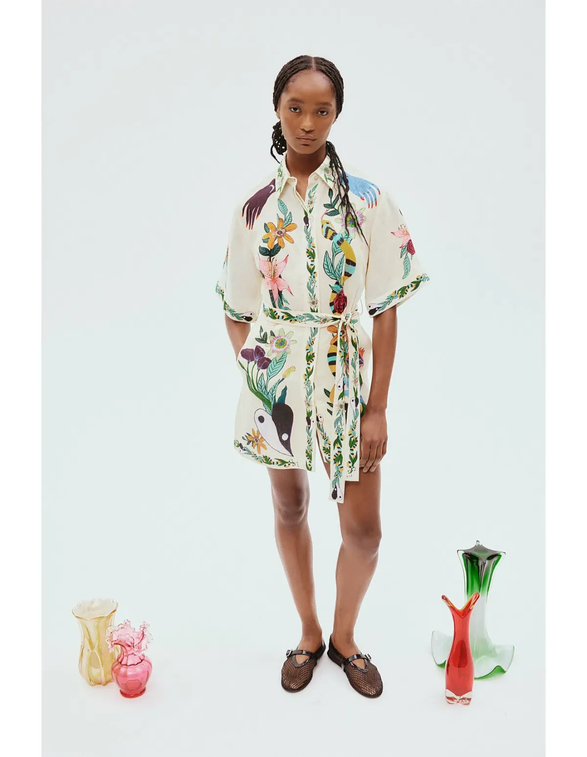 Alemais Meagan Mini Dress Print Size 12 - Image 1