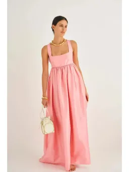 Oroton Strappy Sun Dress Pink Size AU 10 for rent on The Volte - image 1