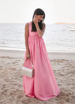 Oroton Strappy Sun Dress Pink Size AU 10 for rent on The Volte - image 7