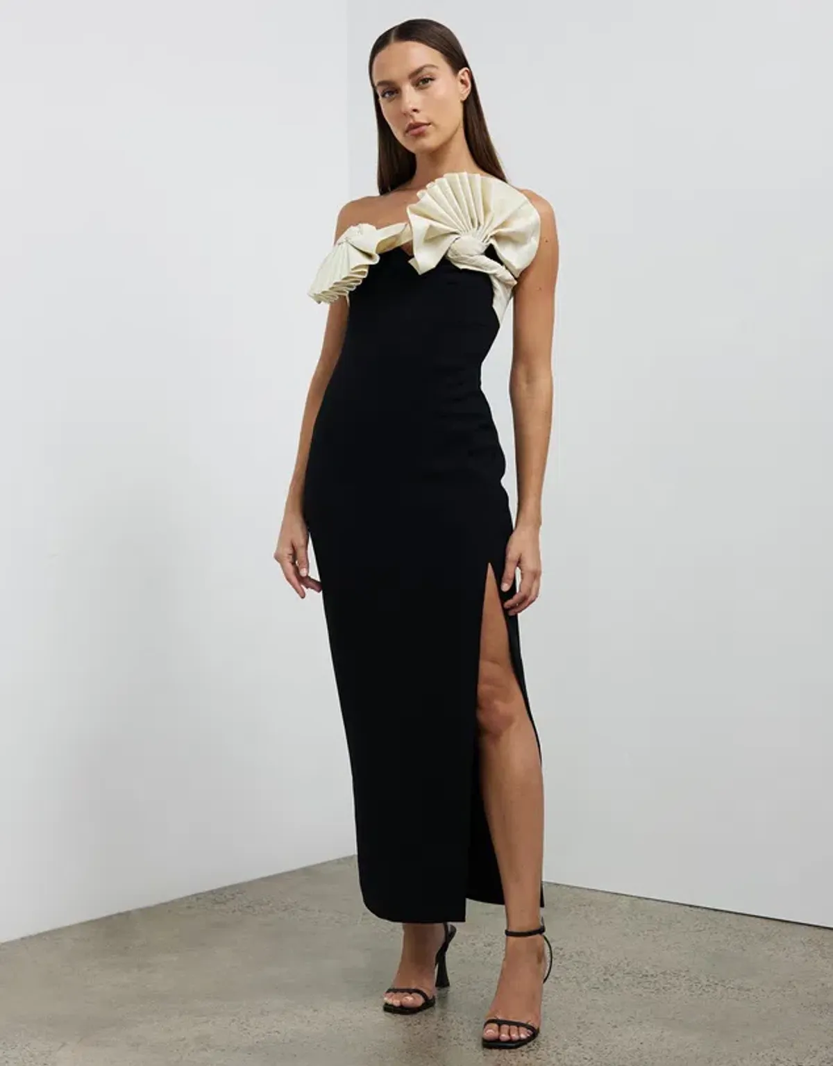 Rachel Gilbert Lavina Midi Dress in Black Size 3 / Au 12 - Image 1