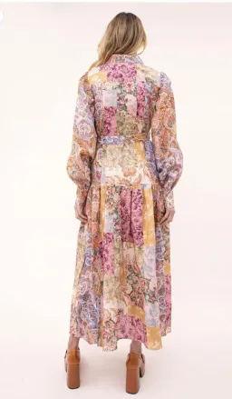 Kachel May Maxi Linen Shirt Dress  for rent on The Volte - image 4