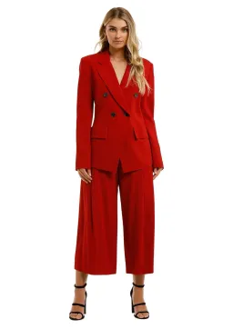 Ginger & Smart Equinox Jacket and Pant Set in Scarlet Red Size 16 for rent on The Volte - image 1