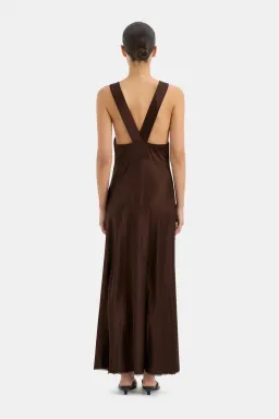 Sir the Label Aries Cut Out Gown Chocolate Brown Size 10/M for rent on The Volte - image 3