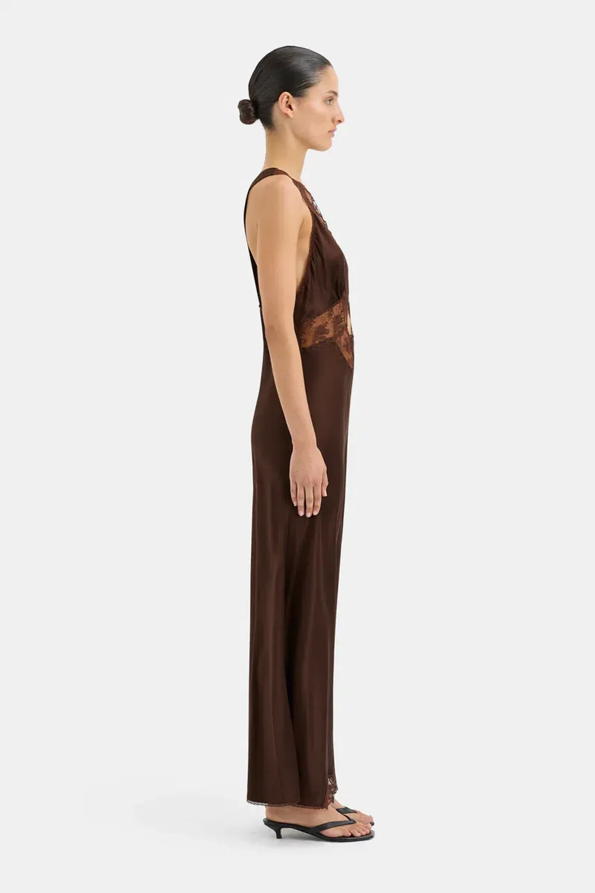 Sir the Label Aries Cut Out Gown Chocolate Brown Size 10/M - Image 2