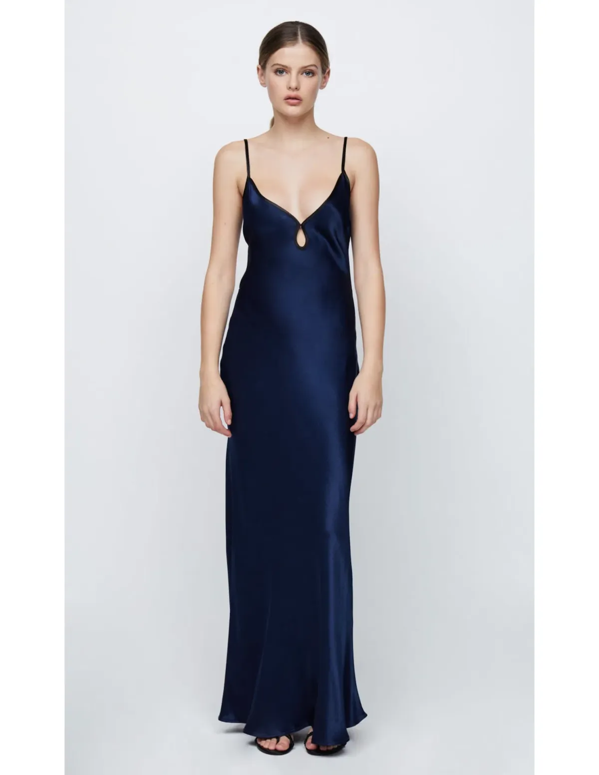 Bec & Bridge Cedar City Maxi Dress with Cut Out Navy Black Size 10 - Image 1