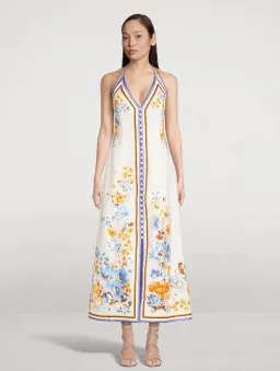 Zimmerman Halcyon Slip Dress Floral Size 8 for rent on The Volte - image 1
