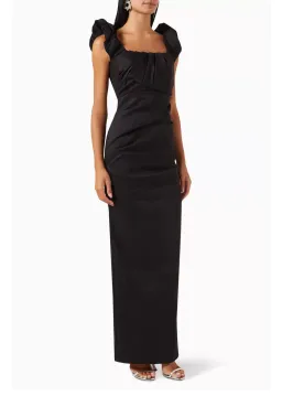Rachel Gilbert Kalina Gown Maxi Dress in Black Size AU 8 for rent on The Volte - image 1