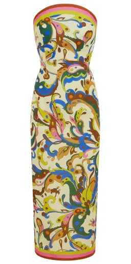 Alemais Ozma Bodice Dress Cream Multi Size 10 for rent on The Volte - image 5