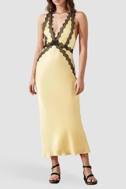 Shona Joy Camille Limoncello Dress Yellow Size 8 for rent on The Volte - image 4