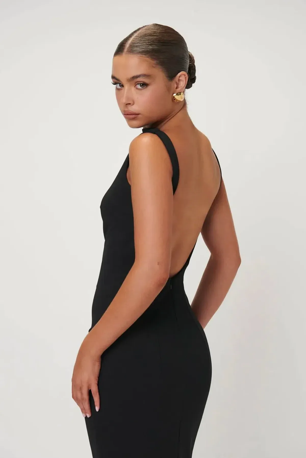 Effie Kats Verona Gown Black Size 14 - Image 3