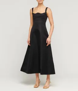 Leo Lin Odette Midi Dress Ebony Size 8 for rent on The Volte - image 2
