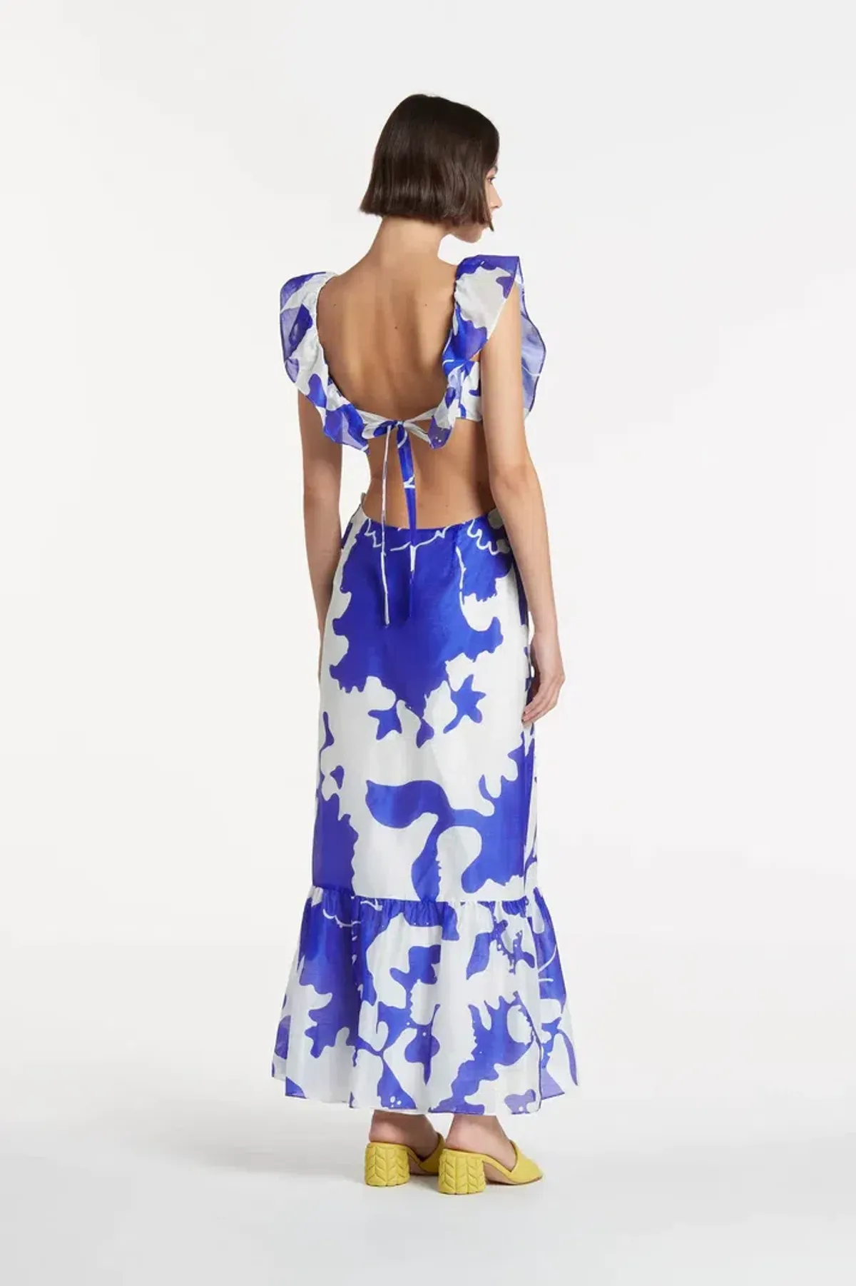 Sir the Label Vivi Frill Maxi Dress Print Size 0 / AU 6 - Image 3