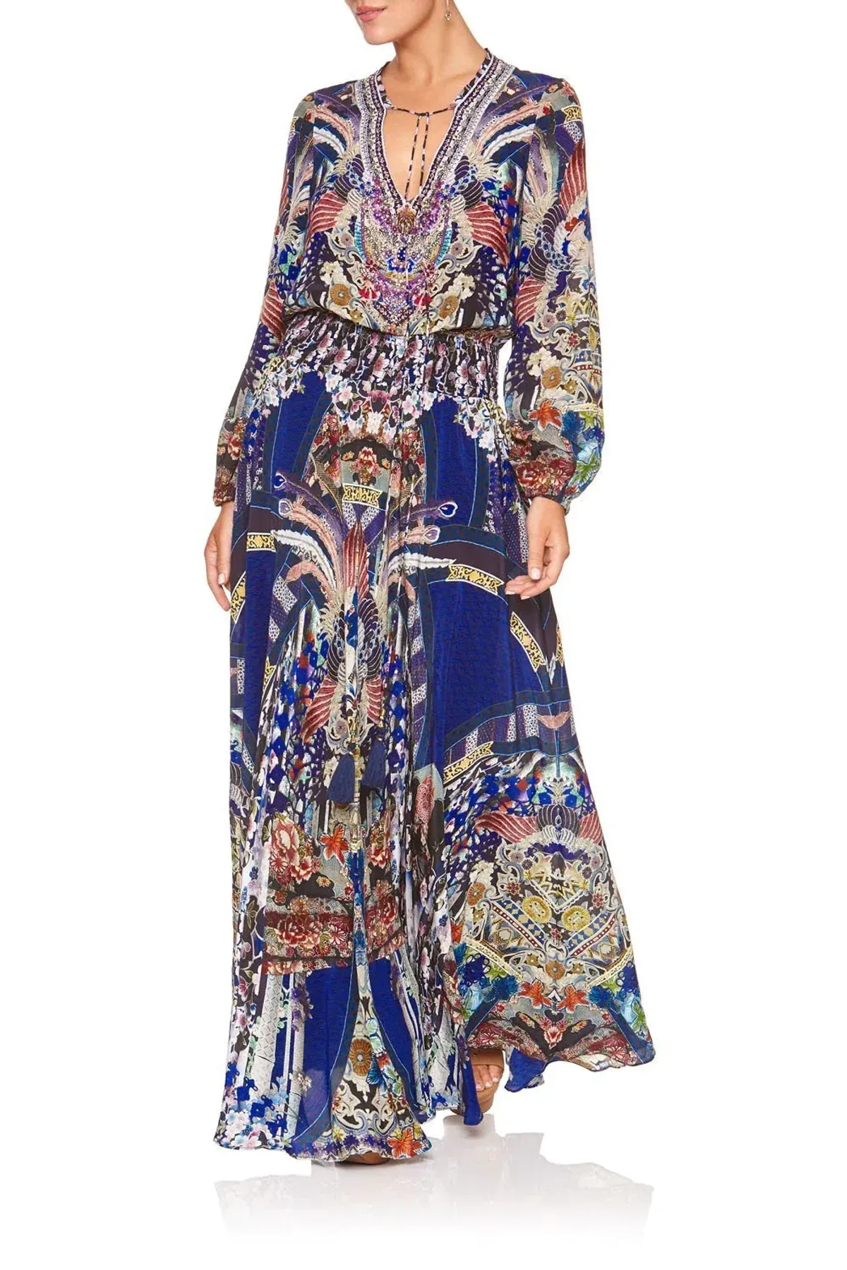 Camilla Darling's Destiny Shirred Relaxed Fit Dress Multi Size M/ AU 12 - Image 2