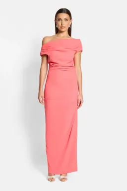 Sofia the Label Alexis Off Shoulder Gown Watermelon Size 8 for rent on The Volte - image 1