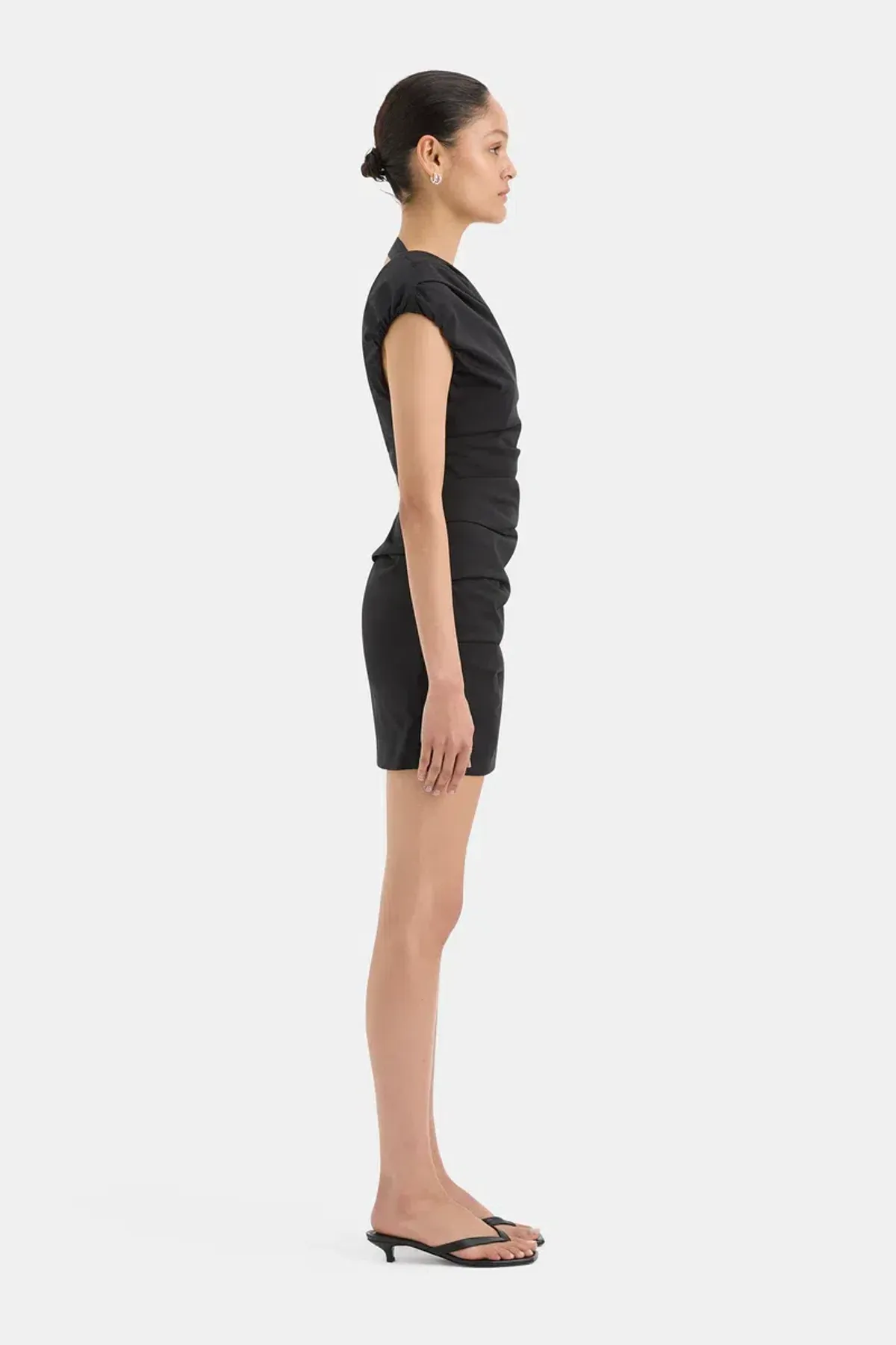 Sir the Label Azul Gathered Mini Dress Black Size 1 / AU 8 - Image 3