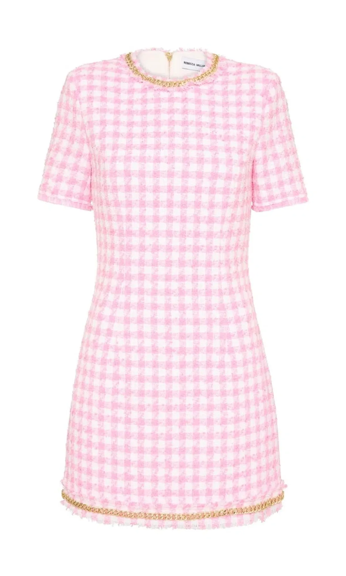 Rebecca Vallance Gabrielle Short Sleeve Mini Dress Pink Size 8 - Image 4