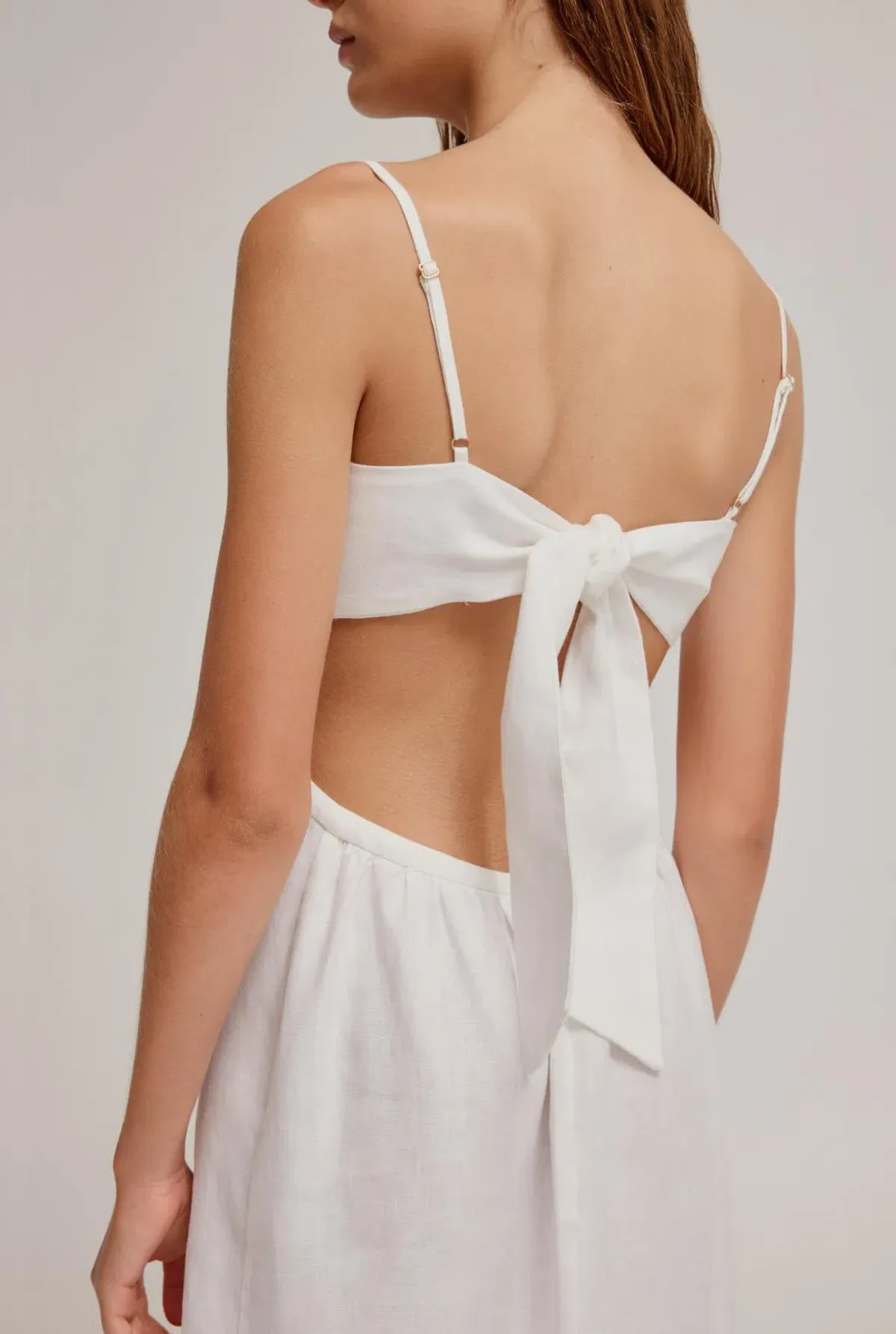 Venroy Tie Back Maxi Dress Milk Size 12 - Image 2