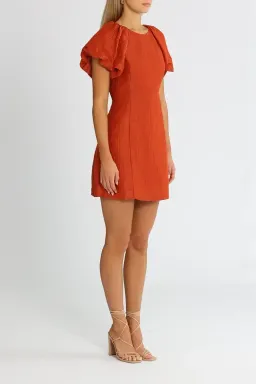 Ginia Carmen Short Dress in Picante Size 10 for rent on The Volte - image 2