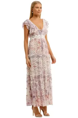 Hemant & Nandita Vivir Long Midi Dress Multi Size 10 for rent on The Volte - image 2