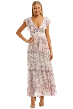 Hemant & Nandita Vivir Long Midi Dress Multi Size 8 for rent on The Volte - image 1