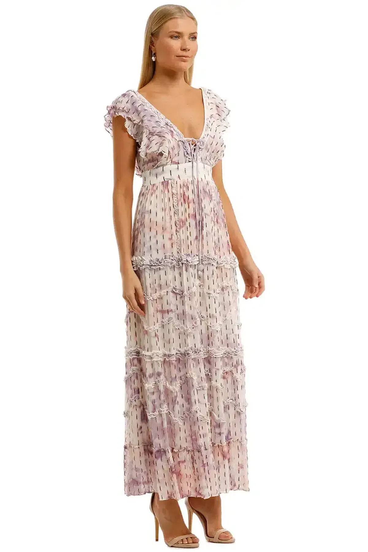Hemant & Nandita Vivir Long Midi Dress Multi Size 8 - Image 2