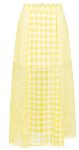 Alice Mccall She Blooms Blouse and Skirt Set Yellow Check Print Size 8 for rent on The Volte - image 4