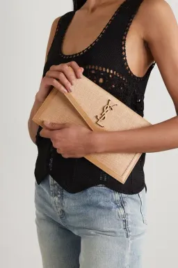 Saint Laurent Uptown Pouch Straw for rent on The Volte - image 2