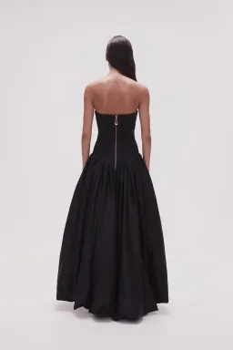 Aje Violette Bubble Hem Maxi Dress Black Size 12 for rent on The Volte - image 3