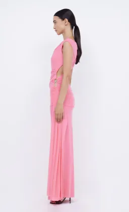 Bec & Bridge Kailani Asym Dress Grapefruit Pink Size 8  for rent on The Volte - image 5