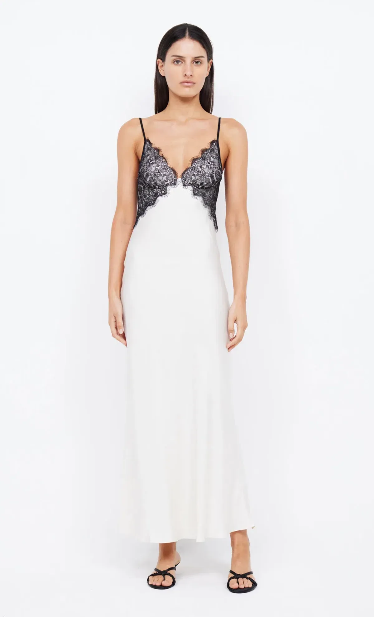 Bec & Bridge Emery Lace Maxi Dress Ivory/Black Size 14 - Image 2