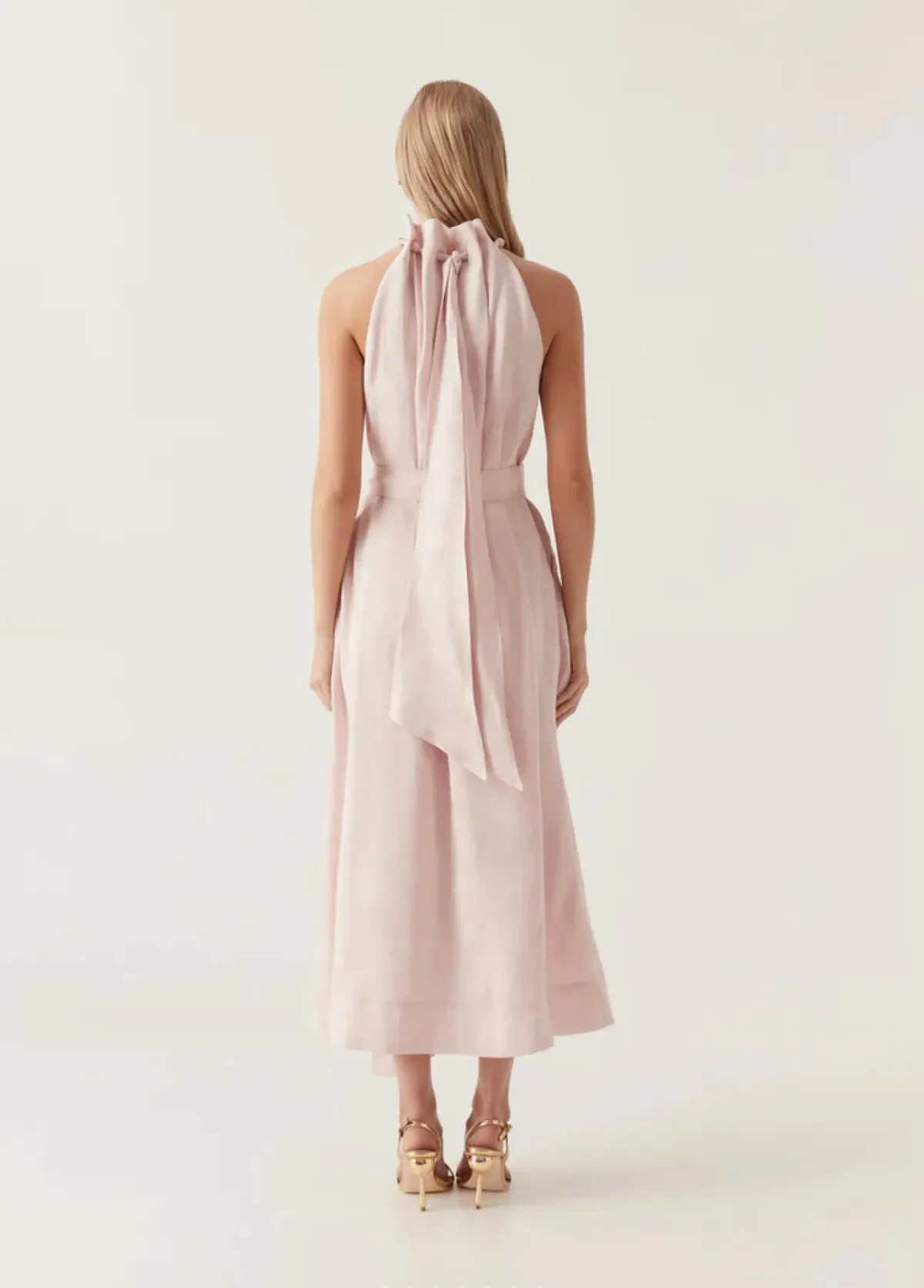 Aje Mariel Trapeze Dress in Soft Pink Size 10 - Image 3