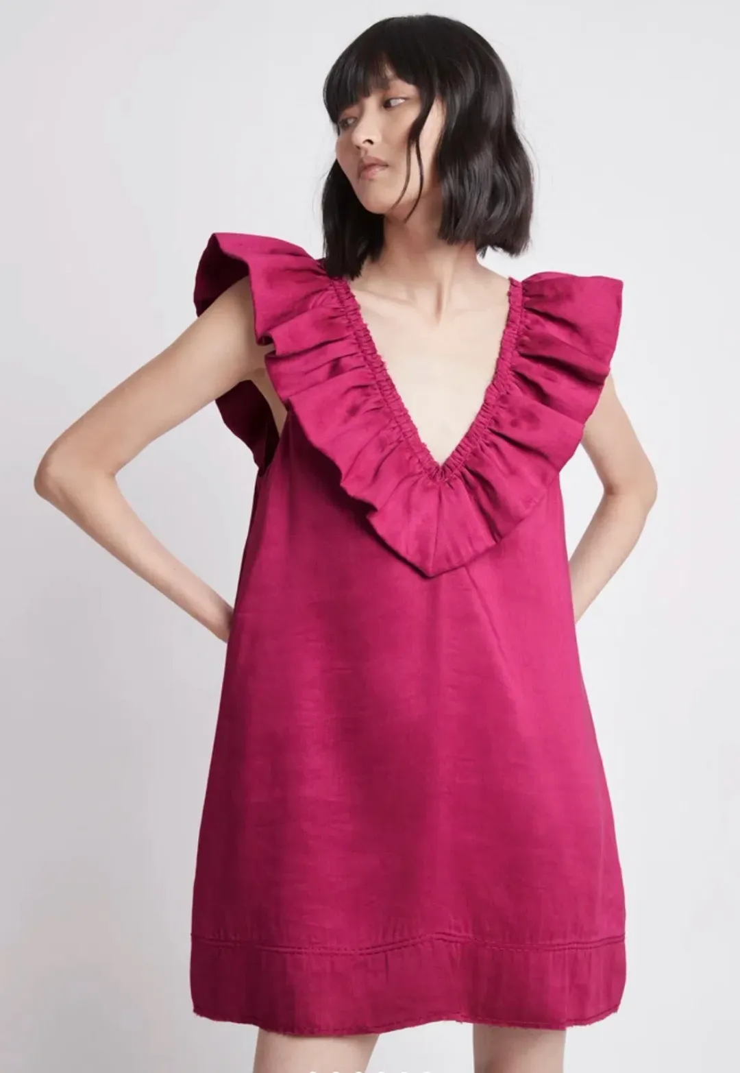 Aje Solitude Shift Mini Dress In Pink Size 8 for rent on The Volte - main image