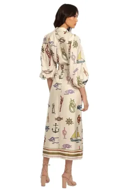 Alemais Ships Ahoy Midi Dress Multi Size 8 for rent on The Volte - image 3
