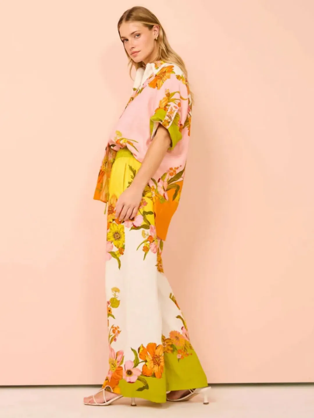 Alemais Silas Pant Floral Size AU 14 for rent on The Volte - main image