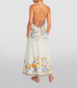 Zimmermann Halcyon Slip Midi Dress Floral Size 2 / AU 12 for rent on The Volte - image 3
