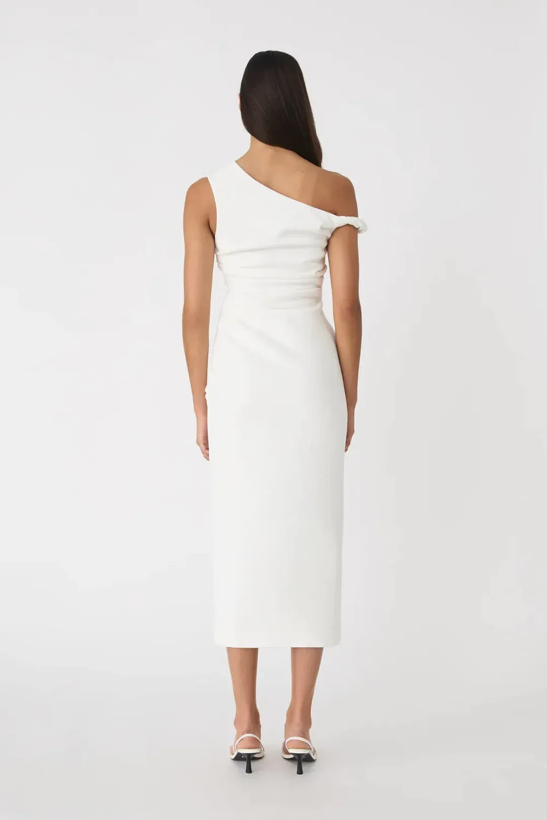 MISHA Alaska White Midi Dress White Size 8/S for rent on The Volte - main image