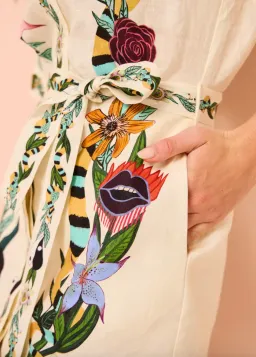 Alemais Meagan Mini Shirt Dress Multi Size AU 10 for rent on The Volte - image 5