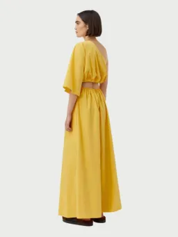 Camilla & Marc Wally One Shoulder Cut Out Maxi Dress in Yellow Size 10 for rent on The Volte - image 5
