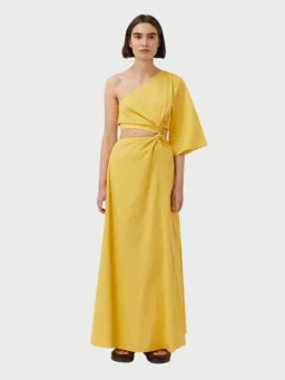 Camilla & Marc Wally One Shoulder Cut Out Maxi Dress in Yellow Size 10 for rent on The Volte - image 2