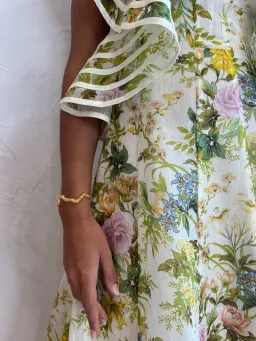 Alemais Eden Flounce Midi Dress Floral Size 8 for rent on The Volte - image 6